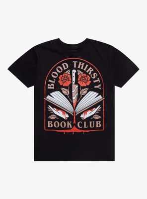 Bloodthirsty Book Club T-Shirt By Forensics & Flowers