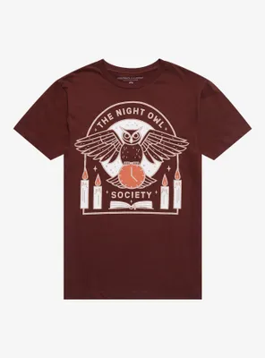 The Night Owl Society T-Shirt By Forensics & Flowers