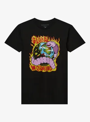 Global Worming Worms T-Shirt By Moldazor