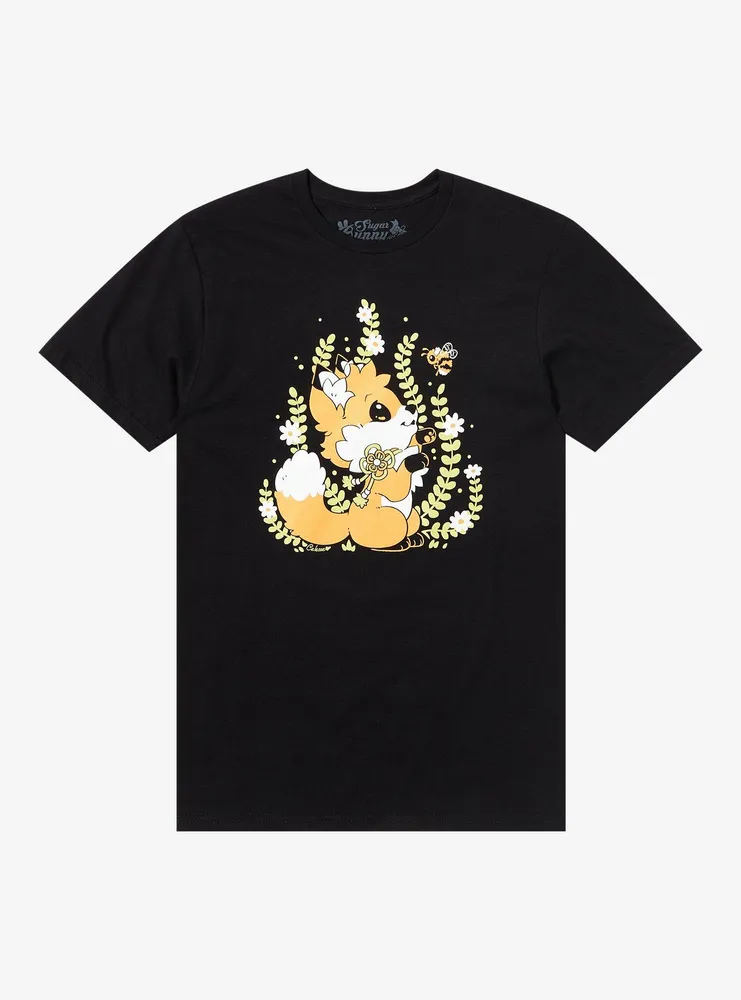 Fox Foliage T-Shirt By Samantha Whitten