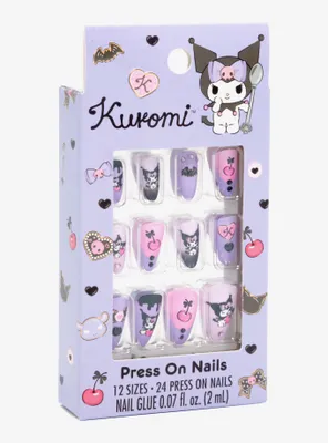 Sanrio Kuromi Cherries Press On Nails — BoxLunch Exclusive