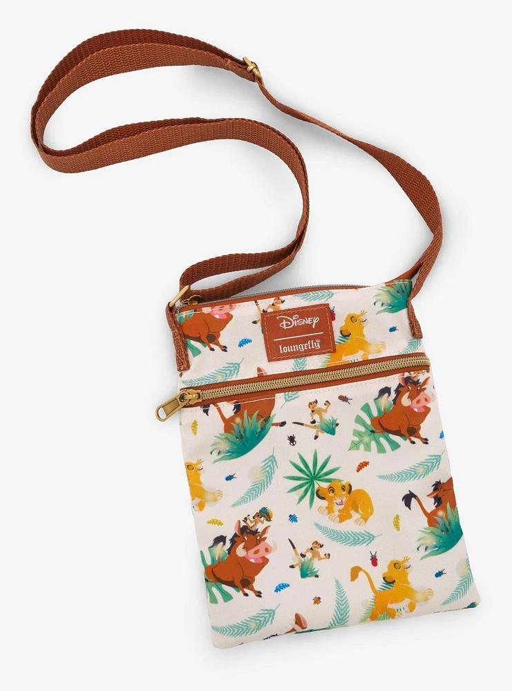 Loungefly Disney The Lion King Simba & Friends Passport Crossbody Bag