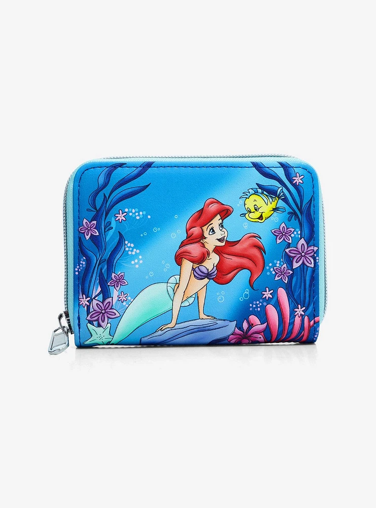 Loungefly Disney The Little Mermaid Under The Sea Mini Zipper Wallet