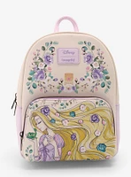 Loungefly Disney Tangled Rapunzel & Pascal Flowers Mini Backpack