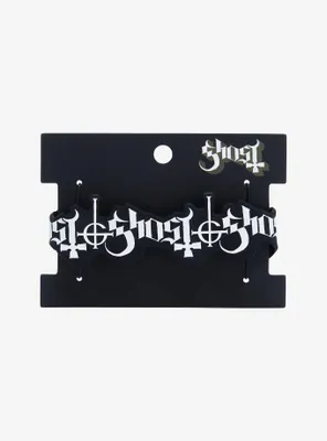 Ghost Logo Cutout Rubber Bracelet