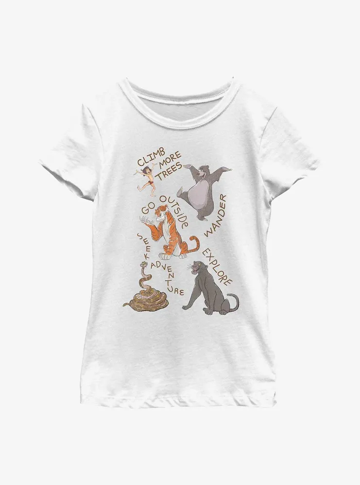 Disney The Jungle Book Seek Adventure Youth Girls T-Shirt