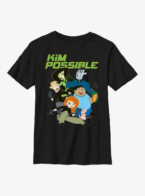 Disney Kim Possible Heroes and Villains Poster Youth T-Shirt