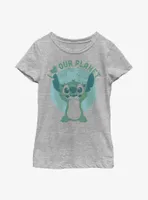 Disney Lilo & Stitch I Heart Our Planet Youth Girls T-Shirt