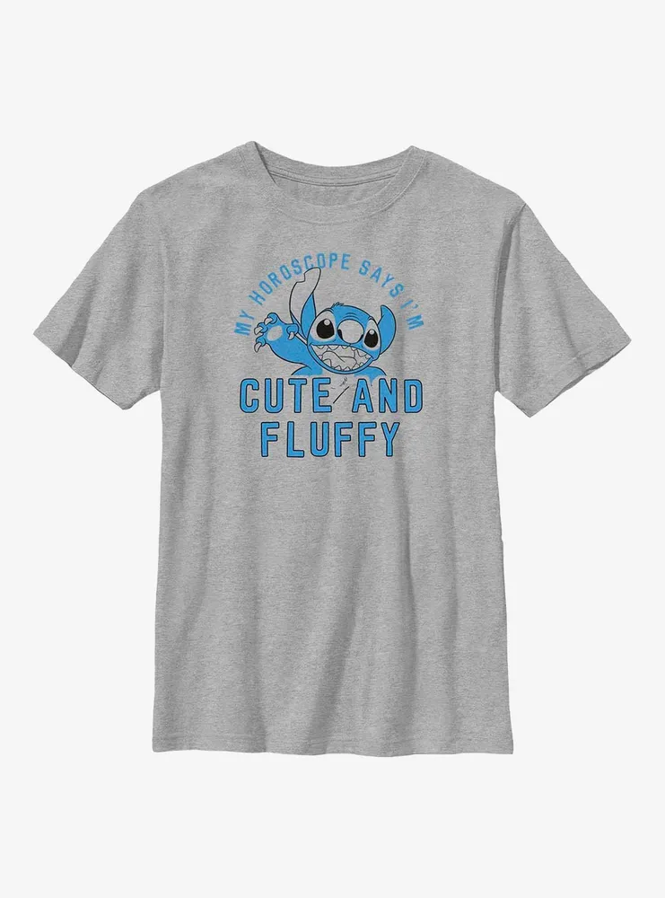 Disney Lilo & Stitch Fluffy Cute Horoscope Youth T-Shirt
