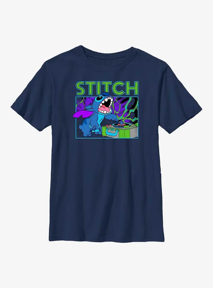 Disney Lilo & Stitch Record Scratch Youth T-Shirt