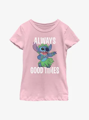 Disney Lilo & Stitch Always Good Times Youth Girls T-Shirt