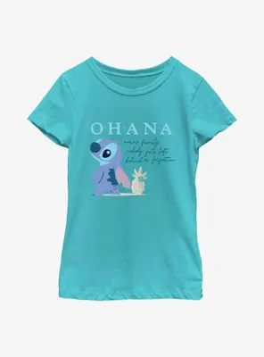 Disney Lilo & Stitch Ohana Pineapple Youth Girls T-Shirt