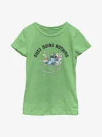 Disney Lilo & Stitch Busy Doing Nothing Youth Girls T-Shirt