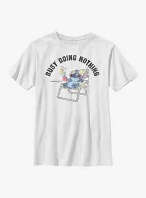 Disney Lilo & Stitch Busy Doing Nothing Youth T-Shirt