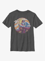 Disney Lilo & Stitch Sunset Aloha Youth T-Shirt