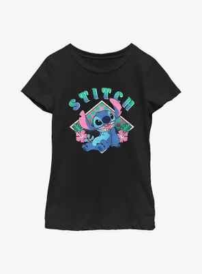 Disney Lilo & Stitch Flower Child Youth Girls T-Shirt