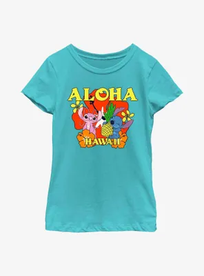 Disney Lilo & Stitch Aloha Angel Youth Girls T-Shirt