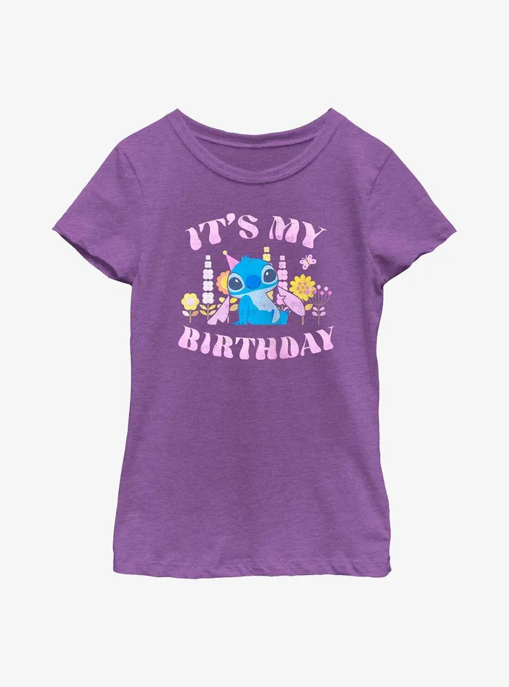 Disney Lilo & Stitch It's My Birthday Youth Girls T-Shirt