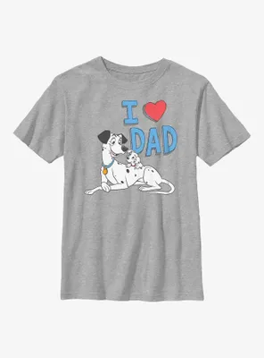 Disney 101 Dalmatians I Heart Dad Youth T-Shirt