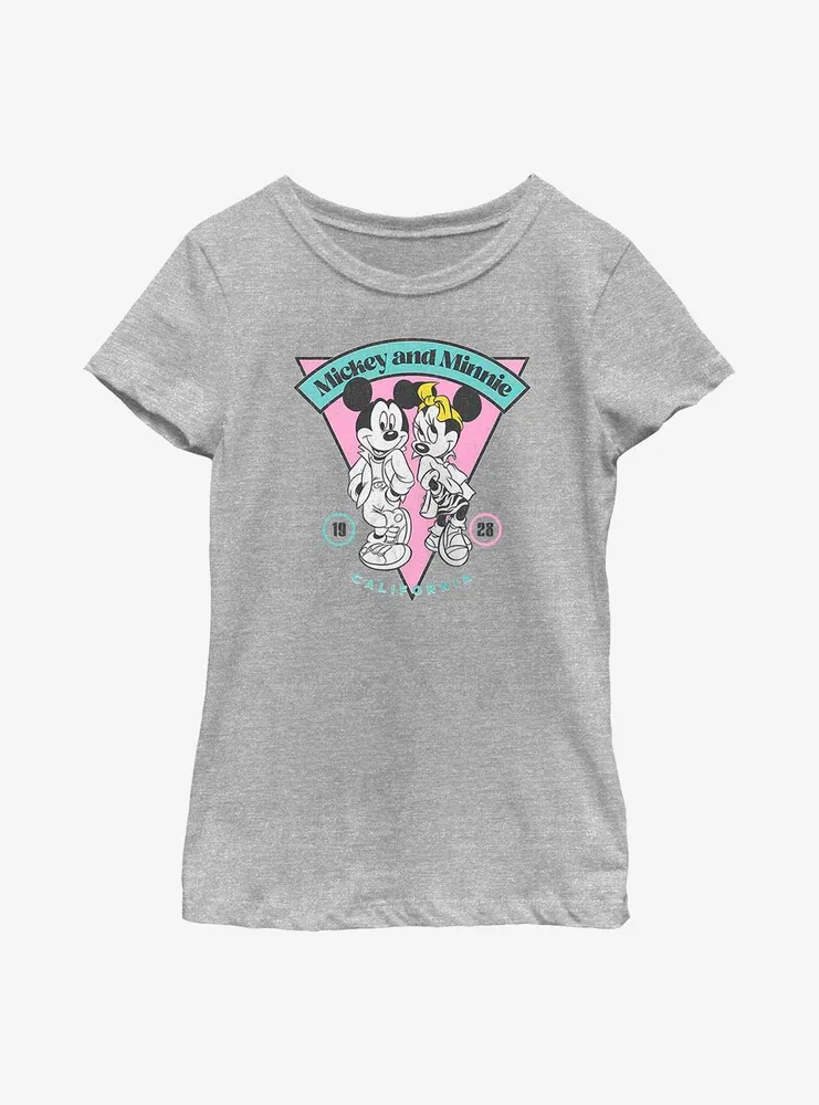 Disney Mickey Mouse And Minne 1928 California Youth Girls T-Shirt