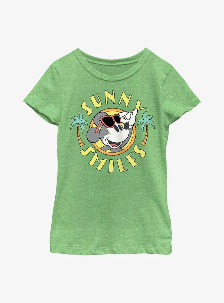 Disney Mickey Mouse Sunny Smiles Youth Girls T-Shirt