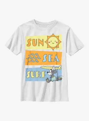 Disney Mickey Mouse Sun Sea Surf Youth T-Shirt