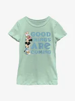 Disney Mickey Mouse Good Things Are Coming Youth Girls T-Shirt