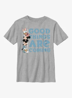Disney Mickey Mouse Good Things Are Coming Youth T-Shirt