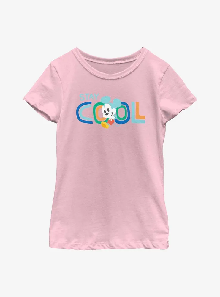 Disney Mickey Mouse Stay Cool Youth Girls T-Shirt