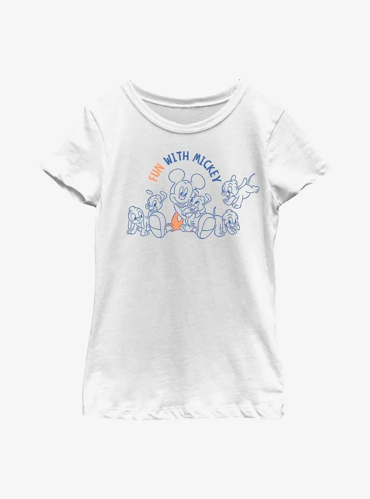 Disney Mickey Mouse Fun With Youth Girls T-Shirt