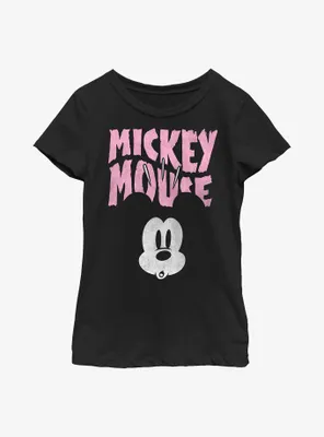 Disney Mickey Mouse Scared Face Youth Girls T-Shirt