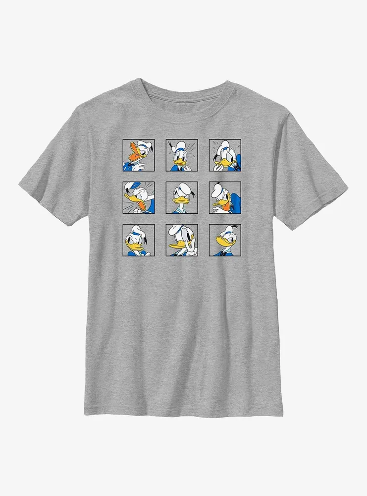 Disney Donald Duck Grid Expressions Youth T-Shirt