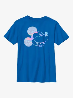 Disney Mickey Mouse Head Outline Groovy Youth T-Shirt