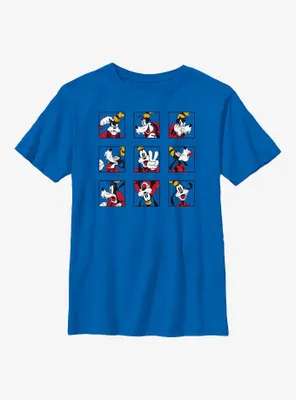 Disney Goofy Grid Expressions Youth T-Shirt
