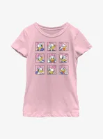 Disney Daisy Duck Grid Expressions Youth Girls T-Shirt