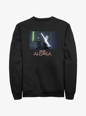 Disney Ahsoka Sabine and Lightsaber Stance Sweatshirt