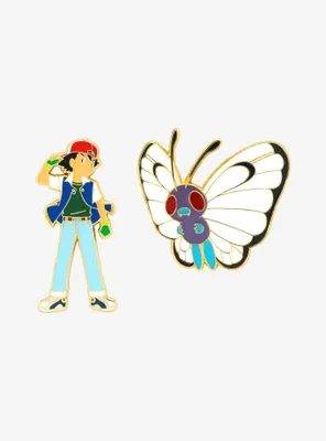 Pokémon Ash & Butterfree Enamel Pin Set - BoxLunch Exclusive