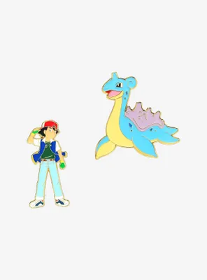 Pokémon Ash and Lapras Enamel Pin Set — BoxLunch Exclusive
