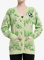 Her Universe Ghostbusters Slimer Glow-In-The-Dark Girls Cardigan