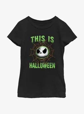 Disney The Nightmare Before Christmas Jack Skellington This Is Halloween Youth Girls T-Shirt