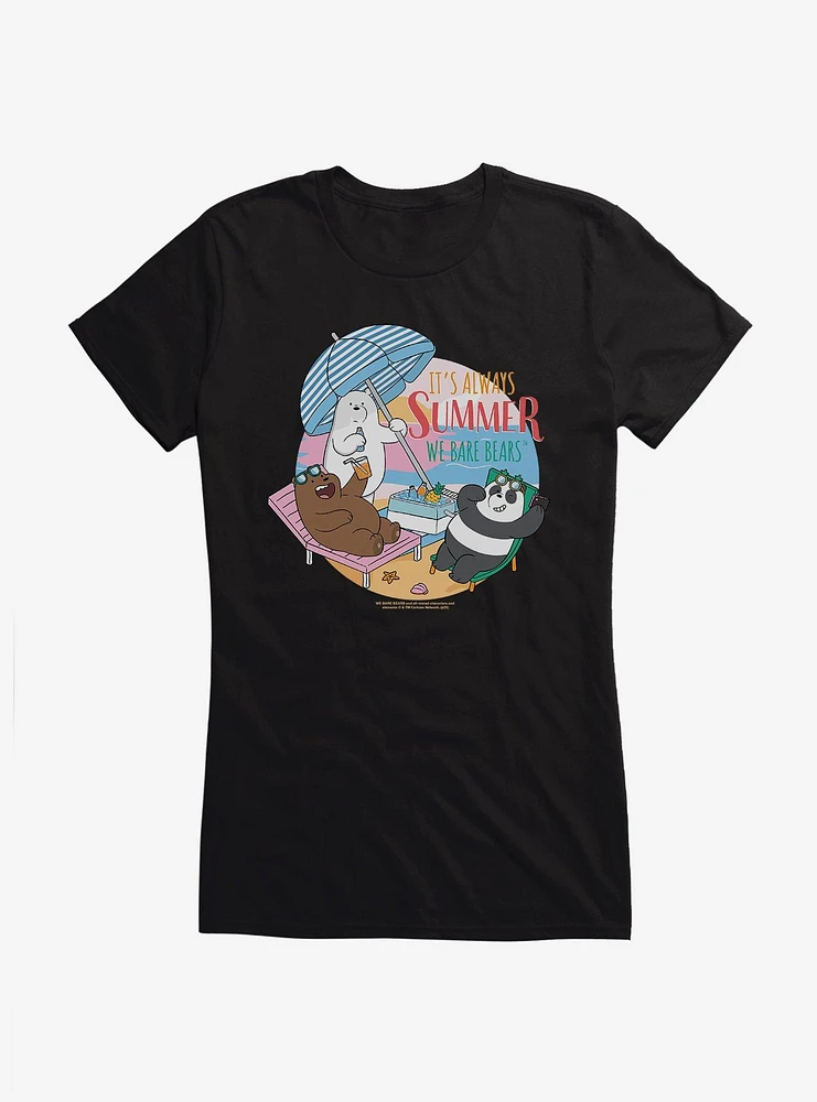 We Bare Bears It'S Always Summer Girls T-Shirt