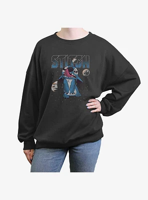 Disney Lilo & Stitch Planets Girls Oversized Sweatshirt