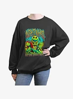 Disney Nightmare Before Christmas Trio Girls Oversized Sweatshirt