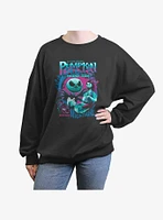 Disney The Nightmare Before Christmas Pumpkin King World Tour Girls Oversized Sweatshirt