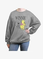 Disney Winnie The Pooh Poses Girls Oversized Sweatshirt