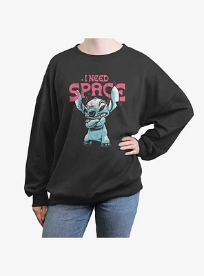 Disney Lilo & Stitch I Need Space Girls Oversized Sweatshirt