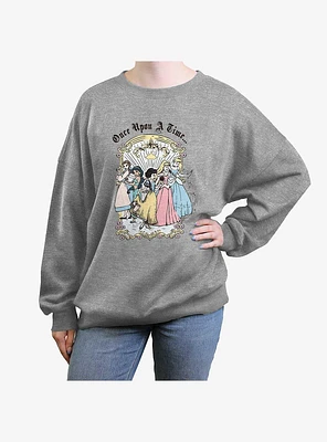 Disney Princesses Vintage Group Girls Oversized Sweatshirt
