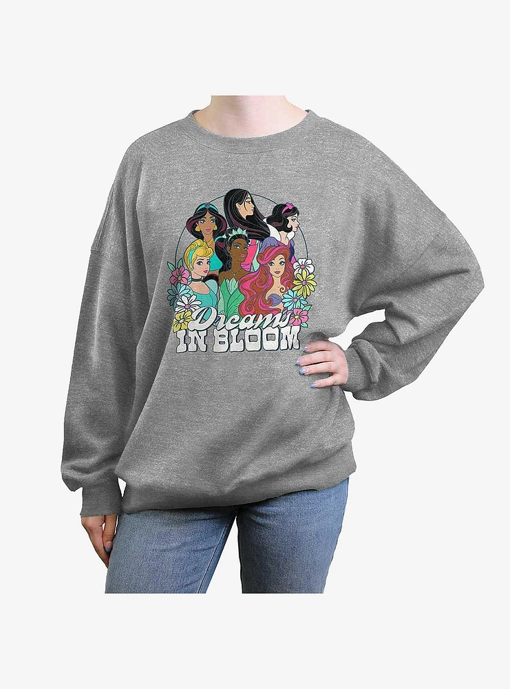 Disney Princesses Dreams Bloom Girls Oversized Sweatshirt