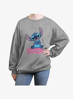 Disney Lilo & Stitch Sitting Classic Girls Oversized Sweatshirt