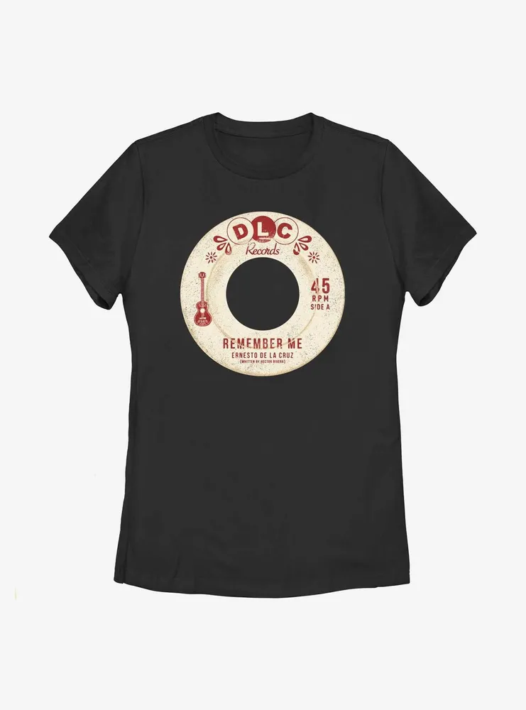 Disney Pixar Coco Remember Me Ernesto De La Cruz Record Womens T-Shirt